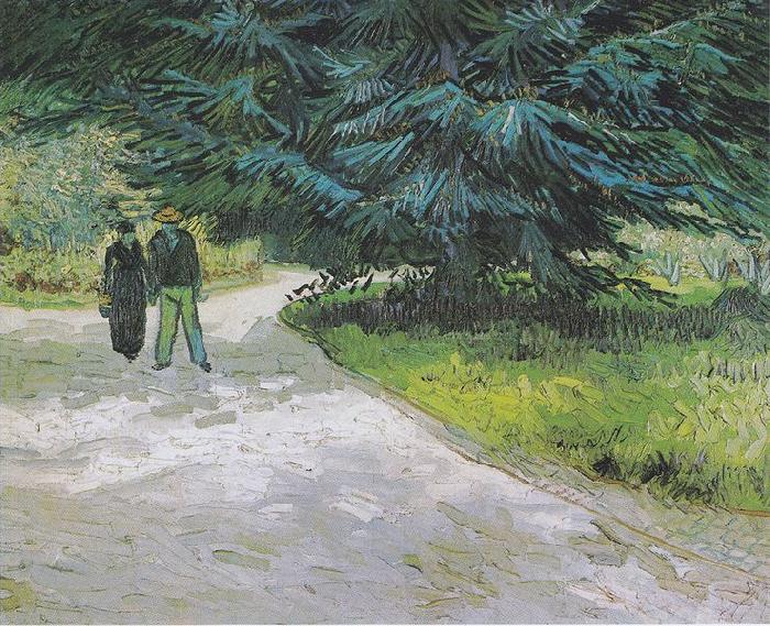 Vincent Van Gogh Der Garten des Dichters III oil painting picture